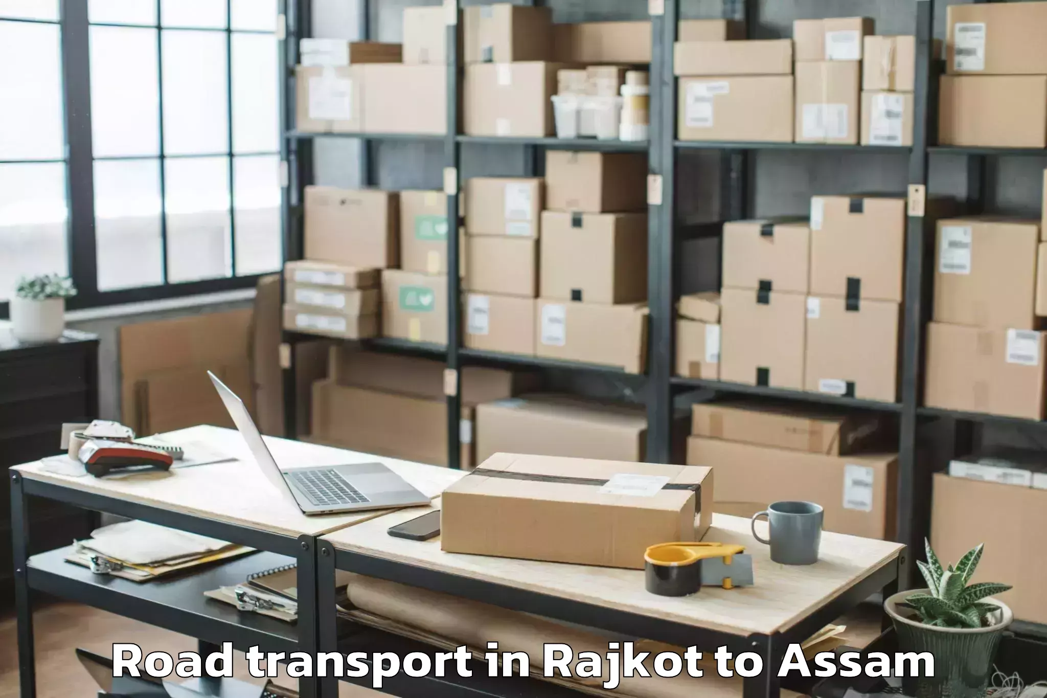 Reliable Rajkot to Dhubri Road Transport